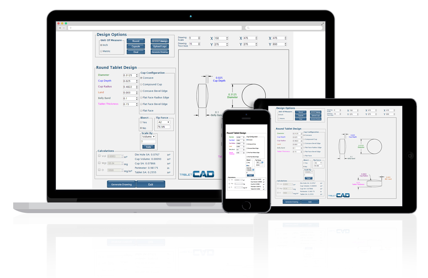 TabletCAD Natoli Engineering's based Tablet Design Software