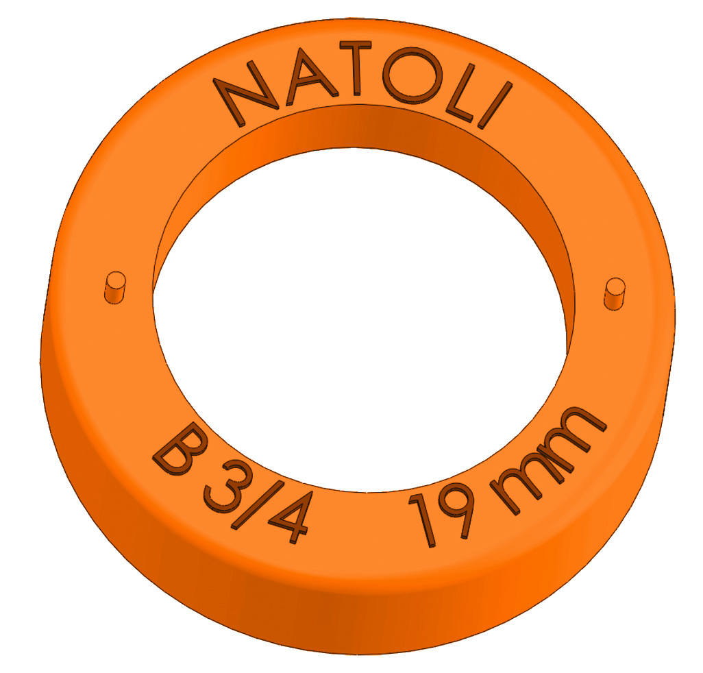 'B' TYPE BARREL DUST CUP ORANGE SILICONE